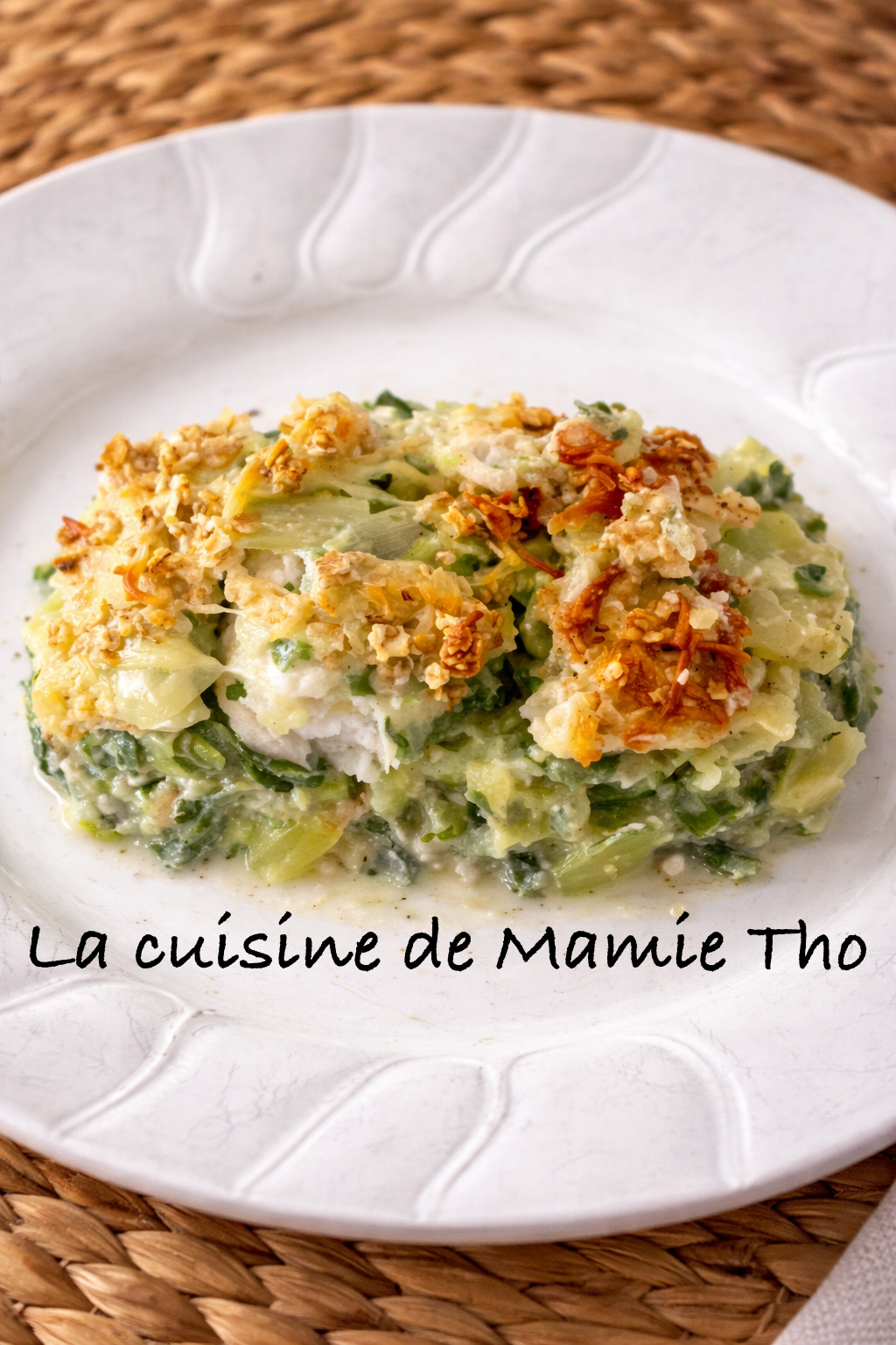 Parmentier de poisson aux poireaux