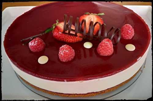 Recette - Cheesecake sans cuisson spéculos, framboises