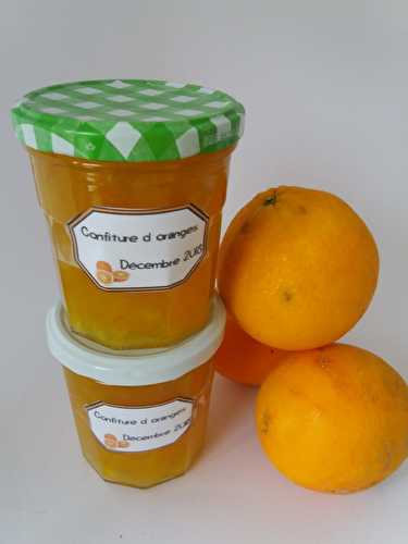 Recette - Confiture d'orange