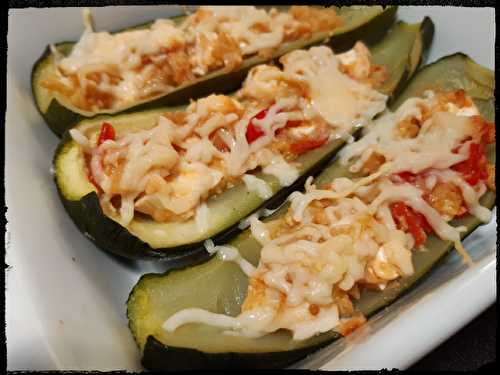 Recette - Courgettes farcies au chèvre