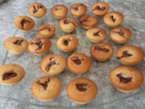 Recette - Financiers coeur nutella