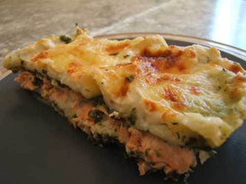 Recette - Lasagne saumon-épinard