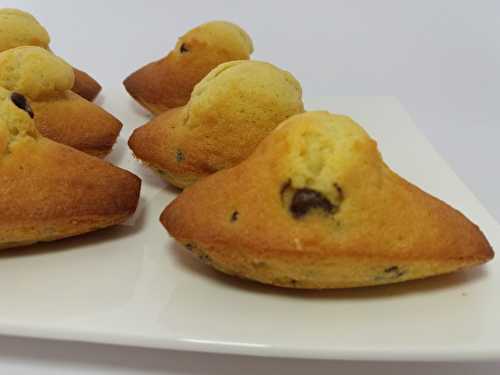 Recette - Madeleines pépites de chocolat