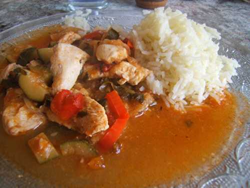 Recette - Poulet basquaise au wok