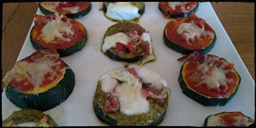 Recette - Rondelles de courgettes façon pizza