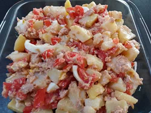 Recette - Salade de pommes de terre au thon