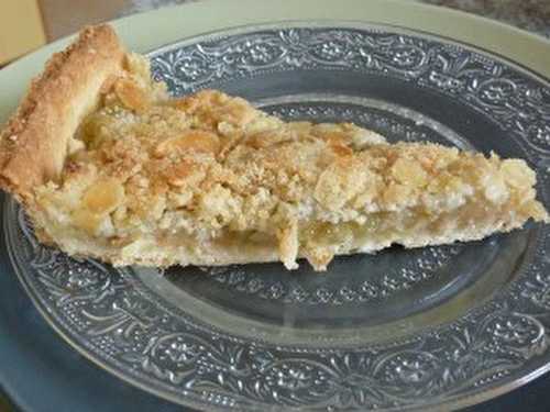 Recette - Tarte pomme-rhubarbe crumble