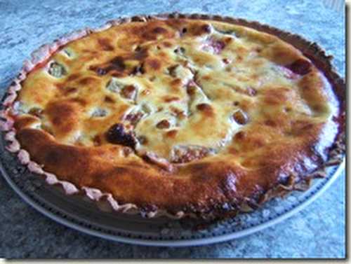 Recette - Tarte rhubarbe-fraises