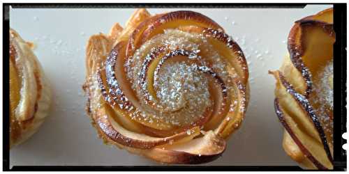 Recette - Tartelette boutons de roses aux pommes