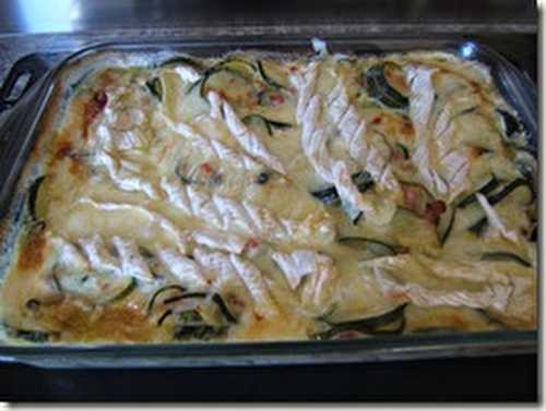 Recette - Tartiflette aux courgettes