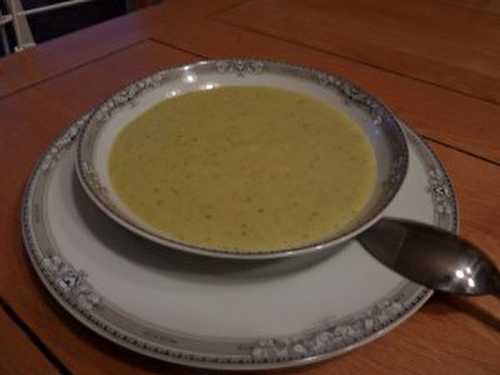 Recette - Velouté de courgettes et poireaux