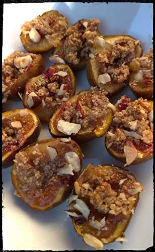 Recette - Figues caramélisées aux noisettes