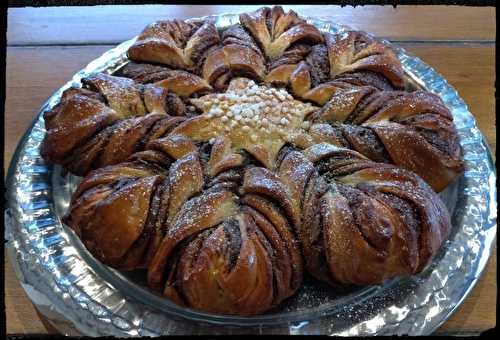 Recette - Brioche étoilée à la pâte à tartiner