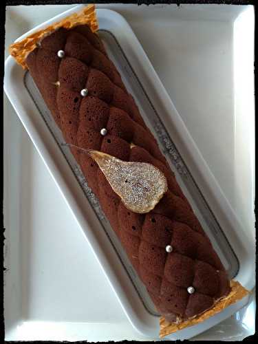 Recette - Bûche express poire-chocolat