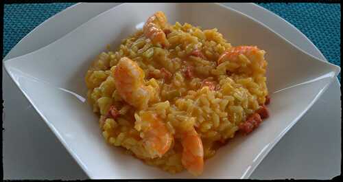 Recette - Risotto crevette-chorizo au companion