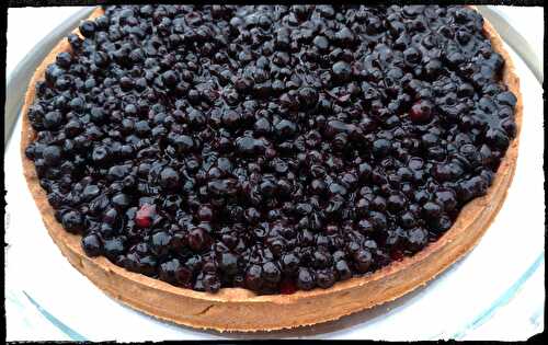 Recette - Tarte amandine aux myrtilles