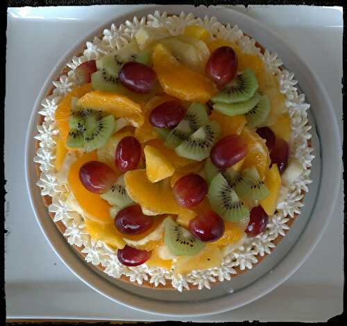 Tarte aux fruits exotiques