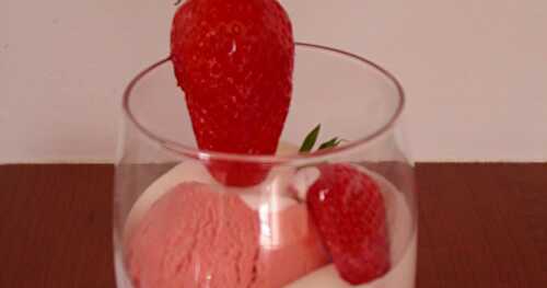 Cappuccino de fraises