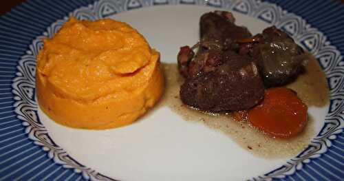 Daube de sanglier - Purée de carotte