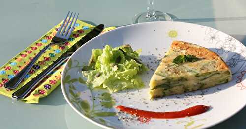 Gâteau invisible courgettes, feta et menthe