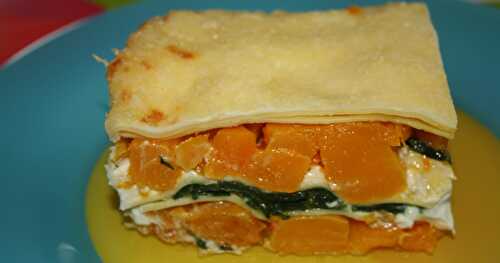 Lasagnes butternut - épinards