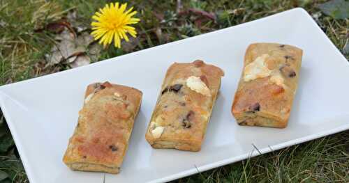  Mini-cakes thon-chèvre-olives à la farine de lentilles