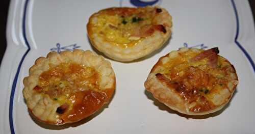 Mini quiches de poulet au curry