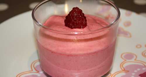 Mousse de framboises #Octobrerose