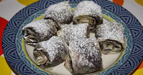 Petits roulés à la pâte à tartiner