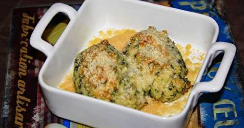 Quenelles aux épinards gratinées au four