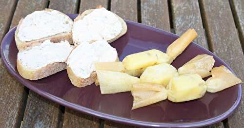 Rillette de thon et bonbons au fromage