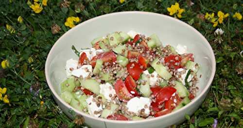 Salade estivale de sarrasin grillé à la feta