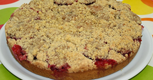 Streusel aux quetsches et aux mirabelles