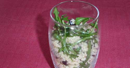 Taboulé thon-olives-roquette