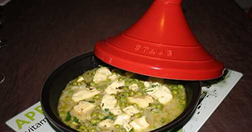 Tajine de poisson aux petits pois