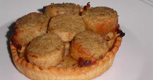 Tartelettes pommes - boudin blanc