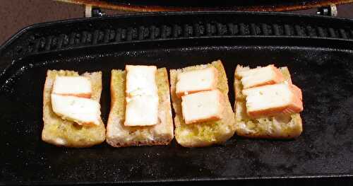 Tartines au Maroilles à la plancha