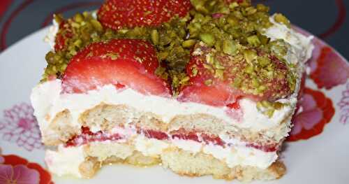 Tiramisu aux fraises de Plougastel