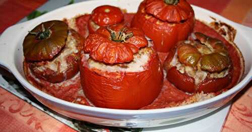 Tomates farcies au canard