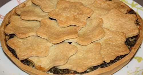 Tourte à la crème fraîche et au chou kale