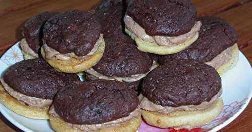 Whoopie pie aux trois chocolats