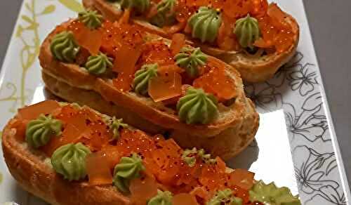 Eclair truite - avocat 