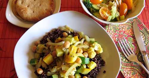 Assiette de quinoa à l’indienne 