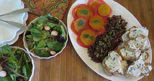 Assiette sans viande, légère et gourmande 