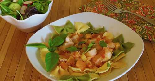 Bouchées de poisson, sauce Méditerranée + 