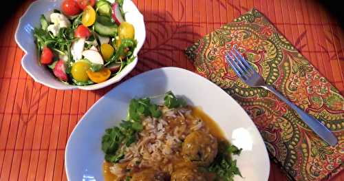 Boulettes de poulet au lait de coco 