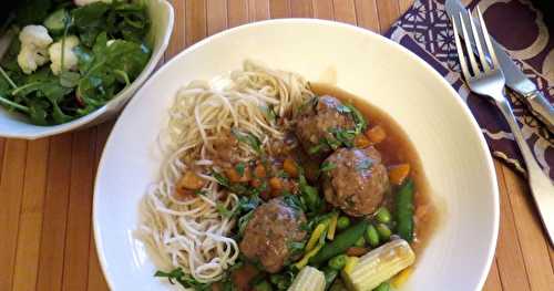 Boulettes de poulet haché à la chinoise 