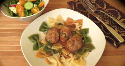 Boulettes de poulet, pomme et cannelle + 