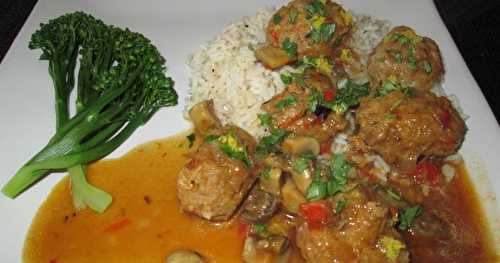 Boulettes de poulet thaïes testées par Cuistot