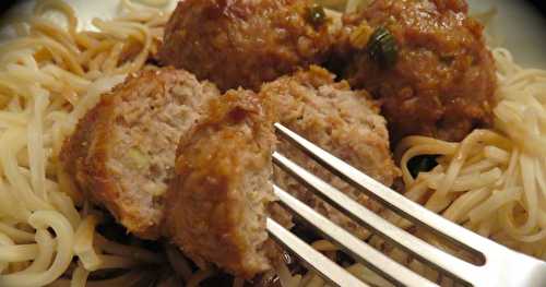 Boulettes en sauce teriyaki + 